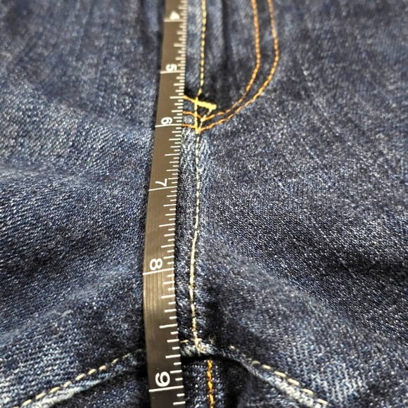 ♡ Lucky Brand Classic Rider Jeans | Blue Wash Mid-Rise Straight Cut Sz: 28 / 6 - Picture 15 of 16